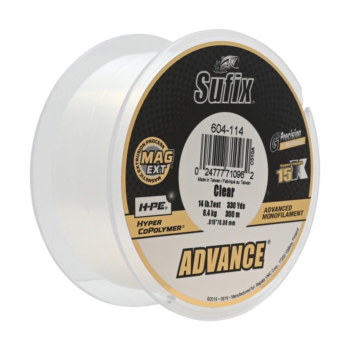 Sufix Advance Mono Hyper Copolymer Fishing Line, Fishing Tackle
